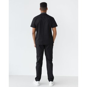 Half black half white coat best sale