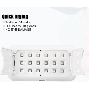 Изображение 2 Lamp for manicure LED/UV Diamond Mini 2 54 W USB, white