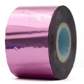 Изображение  Transfer foil in a roll, for nail design, pink - 120 m. 4 cm.
