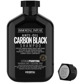 Зображення  Шампунь від жирного волосся чоловічий Immortal Infuse Anti-Oil Carbon Black 500 мл