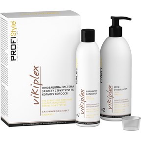 Изображение  Салонный комплект Инновационная система защиты структуры и цвета волос PROFIStyle VIKIPLEX 250+500 мл 