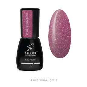 Изображение  Siller Shine Light gel polish 11 — light-reflecting gel polish pale pink, 8 ml, Volume (ml, g): 8, Color No.: 11