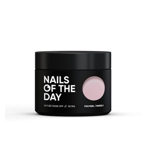 Зображення  Nails of the Day Polygel nude 02 — Полігель ніжний нюд дрібнозернистий, 30 мг