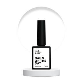 Зображення  Nails of the Day Let’s special white – особливий білий гель лак, що перекривається в один шар, 10 мл, Об'єм (мл, г): 10, Цвет №: White