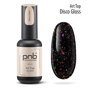 Изображение  Top without a sticky layer PNB Art Top, Disco Gloss, No wipe, 8 ml