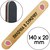 Изображение  Gift files for Clients Crescent 20 pcs “Nail file for the Handbag” ThePilochki (02466) 240 grit with MP, 140x20 mm