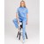 Изображение  Women's medical suit Denver blue s. 50, "WHITE ROBE" 429-333-679, Size: 50, Color: blue light