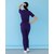 Зображення 2 Медичний комбінезон жіночий Даллас фіолетовий з білим рядком р. 46, "БІЛИЙ ХАЛАТ" 127-335-715, Розмір: 46, Колір: фіолетовий
