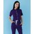 Изображение 3 Women's medical overalls Dallas purple with white stitching s. 50, "WHITE ROBE" 127-335-715, Size: 50, Color: violet