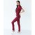Изображение 3 Women's medical overalls Dallas Marsala with white stitching s. 50, "WHITE ROBE" 127-326-715, Size: 50, Color: marsala