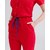 Изображение 4 Women's medical overalls Dallas red with blue stitching s. 50, "WHITE ROBE" 127-339-715, Size: 50, Color: red