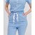 Изображение 7 Медицинский комбинезон женский Даллас голубой с белой строчкой р. 48, "БЕЛЫЙ ХАЛАТ" 127-333-669, Размер: 48, Цвет: голубой