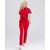 Изображение 8 Women's medical overalls Dallas red with blue stitching s. 50, "WHITE ROBE" 127-339-715, Size: 50, Color: red