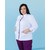 Изображение 10 Медицинский костюм женский Сакура белый-фиолетовый +SIZE р. 56, "БЕЛЫЙ ХАЛАТ" 317-346-679, Размер: 56, Цвет: белый-фиолетовый