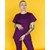Изображение 3 Women's medical suit Jasmine purple s. 40, "WHITE ROBE" 132-335-709, Size: 40, Color: violet