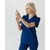 Изображение 3 Women's medical suit Topaz blue s. 40, "WHITE ROBE" 137-322-705, Size: 40, Color: blue