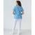 Изображение 2 Medical suit with print women's Topaz Dentist blue s. 40, "WHITE ROBE" 137-324-776, Size: 40, Color: dentist blue
