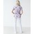 Изображение 2 Medical suit with print for women Topaz Laboratory white s. 42, "WHITE ROBE" 137-324-775, Size: 42, Color: laboratory white