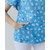 Изображение 7 Medical suit with print women's Topaz Dentist blue s. 50, "WHITE ROBE" 137-324-776, Size: 50, Color: dentist blue