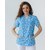 Изображение 10 Medical suit with print women's Topaz Dentist blue s. 44, "WHITE ROBE" 137-324-776, Size: 44, Color: dentist blue