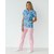 Изображение  Medical suit with print for women Topaz Teeth blue s. 44, "WHITE ROBE" 138-376-619, Size: 44, Color: teeth blue