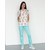 Изображение 2 Medical suit with print for women Topaz Teddy mint s. 40, "WHITE ROBE" 138-332-645, Size: 40, Color: teddy mint