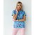 Изображение 2 Medical suit with print for women Topaz Teeth blue s. 40, "WHITE ROBE" 138-376-619, Size: 40, Color: teeth blue