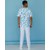 Изображение 2 Medical suit with print for men Granite Teeth smile s. 46, "WHITE ROBE" 131-324-626, Size: 46, Color: blue light