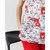 Изображение 5 Medical suit with print for women Topaz cats red s. 40, "WHITE ROBE" 138-339-643, Size: 40, Color: cats are red