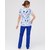 Изображение 2 Medical suit with print women's Topaz Dinosaurs blue s. 42, "WHITE ROBE" 138-322-859, Size: 42, Color: динозавры синий