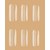 Изображение 3 Top plastic nail molds Kodi Normal Square (120 pcs.)/pack)