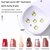 Изображение 7 Мини UV/LED лампа YC01 на аккумуляторе и с USB шнуром для сушки ногтей, 18 Вт. Белый
