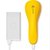 Изображение 2 Мини UV/LED лампа LSQ3 на аккумуляторе и с USB шнуром для сушки гель лака (гелевых типс, верхних форм), 5 Вт. Оранжевый