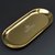 Изображение  Metal flat tray Designer (size - 18 x 8.7 cm) for storing tools and decor - S Gold