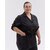 Изображение 4 Women's medical suit Cape Town black +SIZE size 62, "WHITE COAT" 585-321-679, Size: 62, Color: black