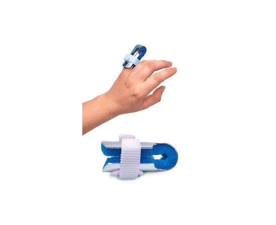 Изображение  Ортез-шина для фаланги пальца руки с фиксацией, двусторонняя, металлическая TIANA Тип 502 размер L/8.5 - 9.0 см, Размер: 1
