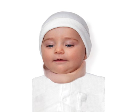 Изображение  Бандаж для шейных позвонков младенцев "Шина Шанца" TIANA Тип 710 (бежевый 4 см), Размер: 2