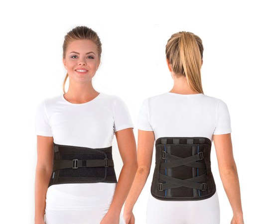 Изображение  Rigid lumbosacral bandage.TIANA Type 217 (black) size 5 116 - 125 cm, Size: 5