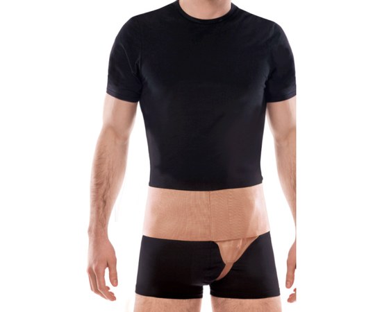 Изображение  Anti-hernial inguinal bandage (left-sided) TIANA Type 350 (black) size 2 98 - 107 cm, Size: 2