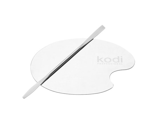 Изображение  Kodi cosmetic palette with spatula for mixing cosmetics (material: stainless steel)