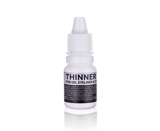 Изображение  Размягчающее средство для гелевых подводок для глаз и гелевых помадок для бровей Kodi Thinner for gel eyeliner and eyebrow pomade, 10 мл