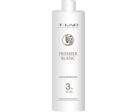 Зображення  Крем-проявник T-LAB Professional Premier Blanc Cream Developer 3% 10 vol, 1000 мл