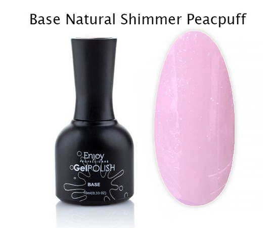 Изображение  База камуфлирующая с шиммером Enjoy Professional Base Cover Natural Shimmer Peachpuff, 10 мл