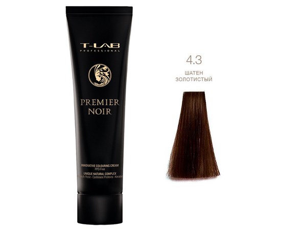 Изображение  TLAB Крем-фарба Premier Noir colouring cream 4.3 golden brown 100 ml, Volume (ml, g): 100, Color No.: 44989