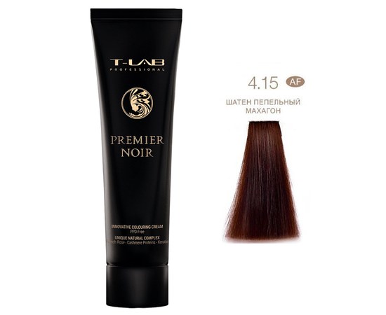 Изображение  TLAB Крем-фарба Premier Noir colouring cream 4.15 ash mahogany brown 100 ml, Volume (ml, g): 100, Color No.: 4.15