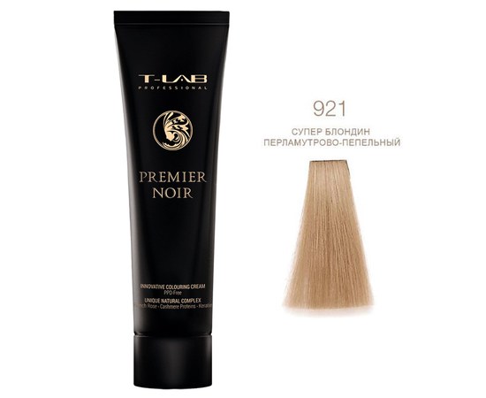 Зображення  Крем-фарба для волосся T-LAB Professional Premier Noir Innovative Colouring Cream 100 мл, № 921, Об'єм (мл, г): 100, Цвет №: 921