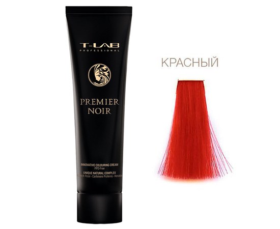 Изображение  Крем-краска для волос T-LAB Professional Premier Noir Innovative Colouring Cream 100 мл, Red, Объем (мл, г): 100, Цвет №: Red