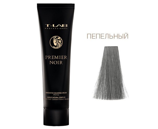 Изображение  Крем-краска для волос T-LAB Professional Premier Noir Innovative Colouring Cream 100 мл, Ash, Объем (мл, г): 100, Цвет №: Ash