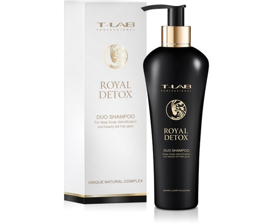 Изображение  Шампунь для королевской гладкости и абсолютной детоксикации T-LAB Professional Royal Detox Shampoo 300 мл