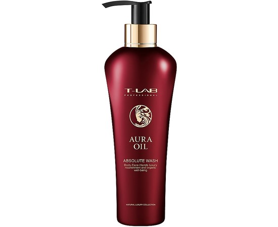 Зображення  Шампунь-гель для волосся та тіла T-Lab Professional Aura Oil Absolute Wash 300 мл